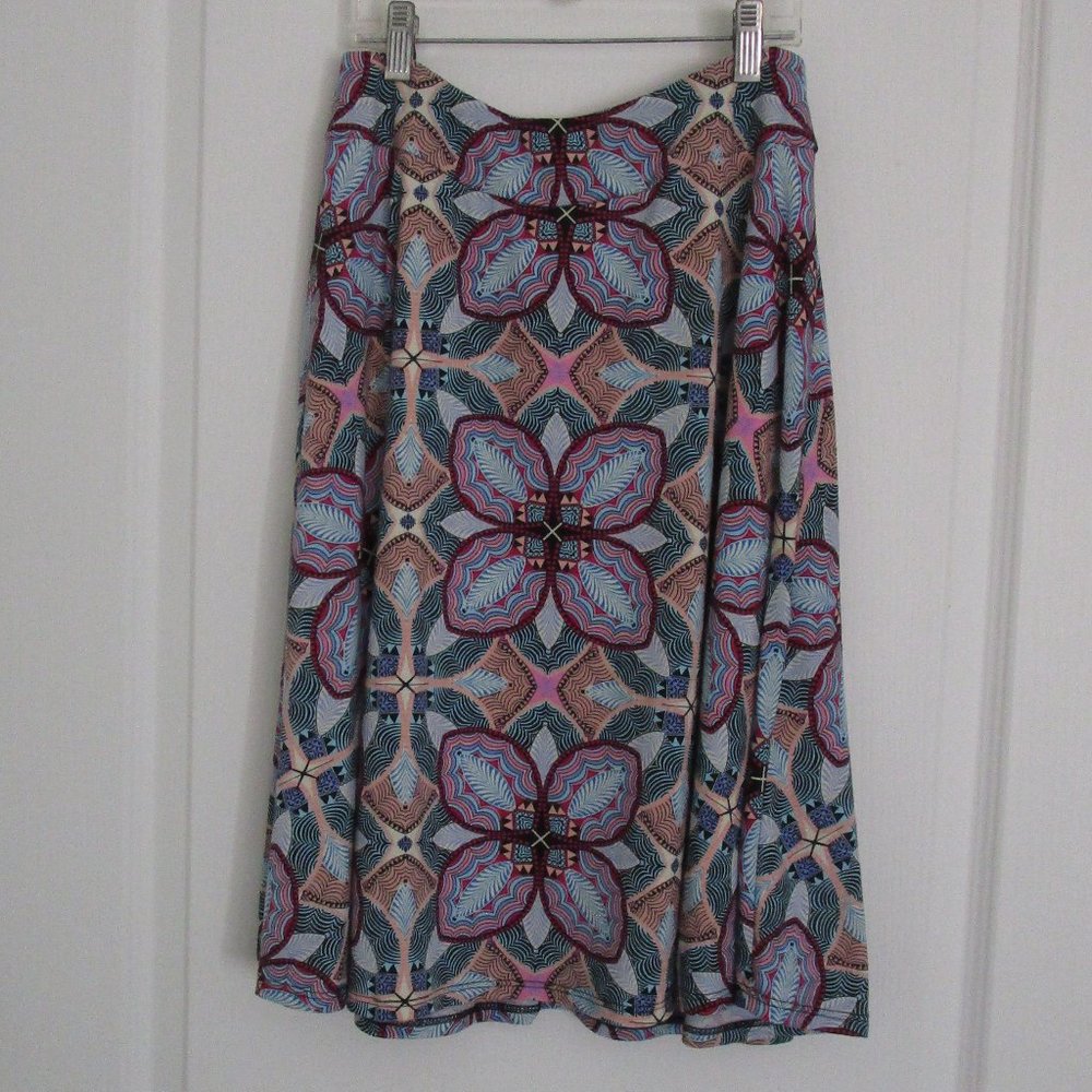 short flowy printed skirt